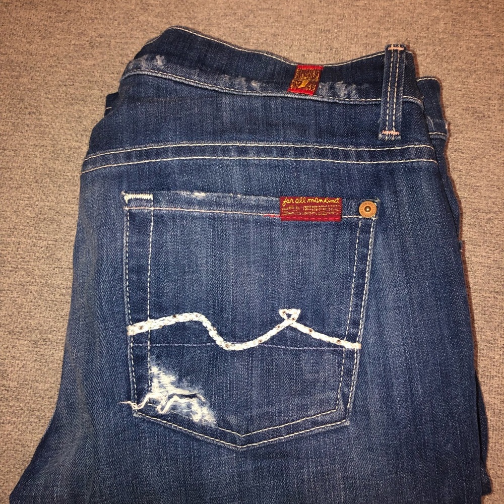 7 FOR ALL MAN KIND STRAIGHT LEG JEANS